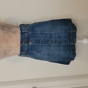 Loft Petites, Size 26/2, High Waist Button Down Denim Skirt, NEW with Tags